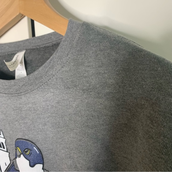 Bella Canvas Fleece Collection UC Berkeley Falcons Graphic Crop Sweatshirt - Picture 6 of 12